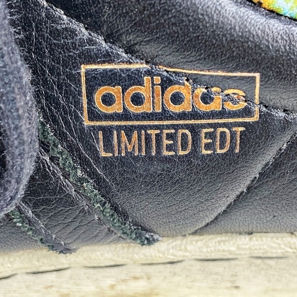 ADIDAS LIMITED EDITION Superstar 80s Rose Gold Black Leather Sneakers, Men’s 6.5 - Picture 5 of 14